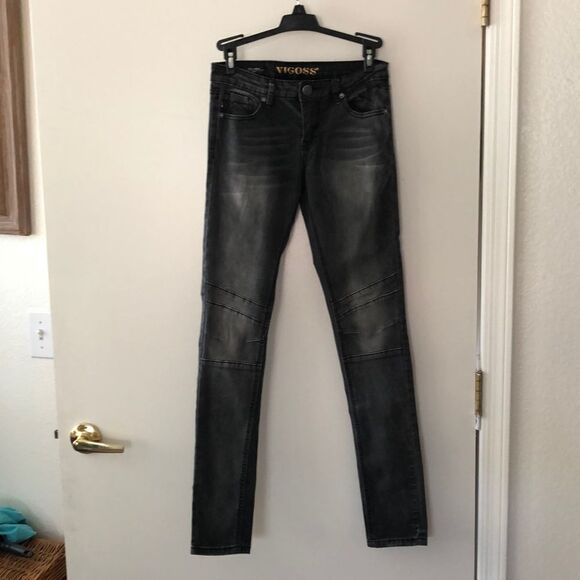Vigoss The Jagger Skinny Moto Jeans size 16 GUC - Picture 1 of 6